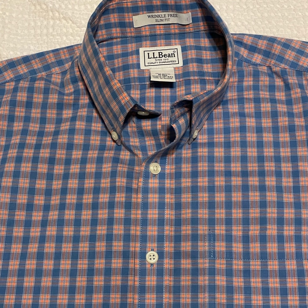 Mens L.L.Bean Plaid Shirt